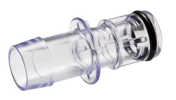 MPC22006T03 - Stecker Polycarbonat mit Schlauchtülle 9,5 mm Schlauch ID, Buna-N-O-Ring Kl. V