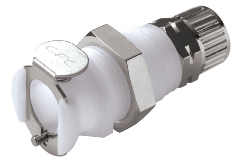 PLC120M10 - Kupplung Acetal Schott/Klemmverschraub. 10,0 x 8,0 mm ohne Absperrung