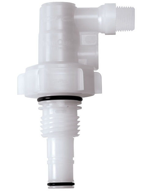 DQPRO120208207 - Entnahmekopf mit 1/2" NPT Anschluss, PP FKM-Dichtungen und Hastelloy-C® Feder