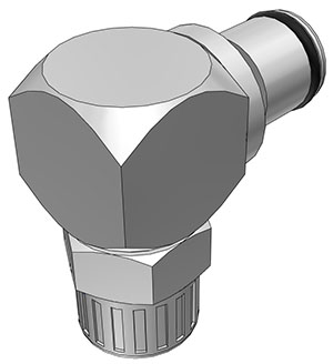 LC21006 - Stecker MS-VC mit Winkel-Klemmverschr. 9,5 x 6,4 mm ohne Absperrung
