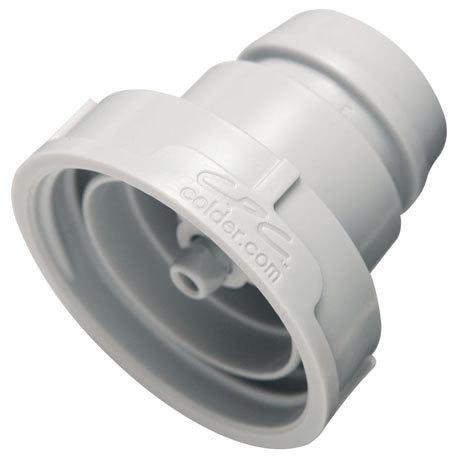 95800 - UDC Cap 38mm Acetal mit Absperrung ohne Gewindedichtung, Silicon O-Ring