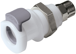 APC12004 - Kupplung Acetal Schott/Klemmverschraub. 6,4 x 4,3 mm ohne Absperrung