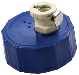 BQ45GL1001 - Bottle Cap mit 1/4" Dip Tube, Anschluss PMC12 Kupplung mit Absperrung