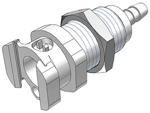 LM16006 - Multi-Mount Kupplungseinsatz MS-VC mit Schlauchtülle 9,5 mm ohne Absperrung