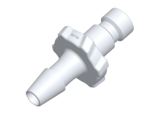 BC430 - Stecker Nylon (weiß) mit 3,2 mm Schlauchtülle