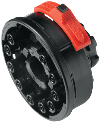 TMB1001 - Zehnfachverb. Stecker Nylon mit 1,6 mm Acetal Stecker Einsätzen ohne Absperrung