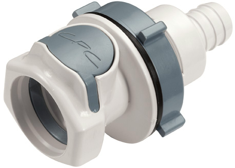 HFC16835 - Kupplung PSU Schott mit Schlauchtülle 12,7 mm ohne Absperrung