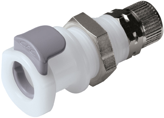 APC120M8 - Kupplung Acetal Schott/Klemmverschraub. 8,0 x 6,0 mm ohne Absperrung