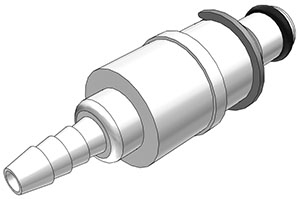 LMD22006EPR - Multi-Mount Steckereinsatz MS-VC mit Schlauchtülle 9,5 mm mit Absperrung, EPDM-Dichtung
