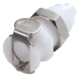 PMC1601 - Kupplung Acetal Schott mit Schlauchtülle 1,6 mm ohne Absperrung