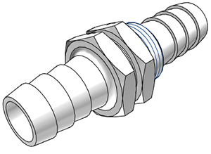 BHU2206 - Schottverbinder Acetal 9,5 x 9,5 mm