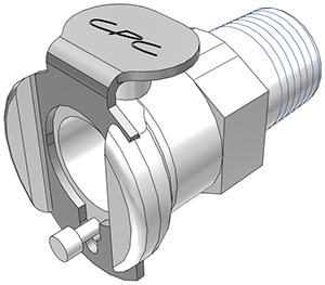 PMC1002BSPT - Kupplung Acetal mit konischem AG 1/8" BSPT ohne Absperrung