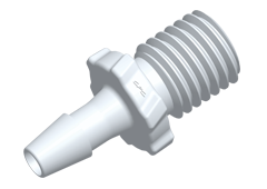 GS420 - Schraubstecker Acetal mit 3,2 mm Schlauchtülle