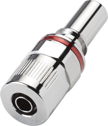 LQ4D20006RED - Stecker MS-VC mit Klemmverschraubung 9,5 mm x 6,4 mm, rot mit Absperung, Non-Spill