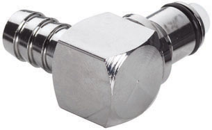 71300 - Stecker MS-VC mit Winkel-Schlauchtülle 9,5 mm mit Absperrung, NSF (LCD23006 NSF)