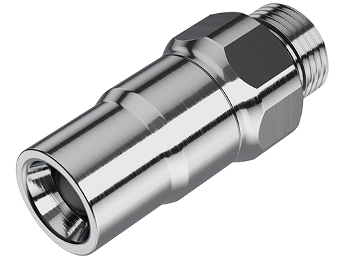 BLQ4D31006 - Kupplung MS-VC mit AG G3/8" BSPP mit Absperrung, Non-Spill