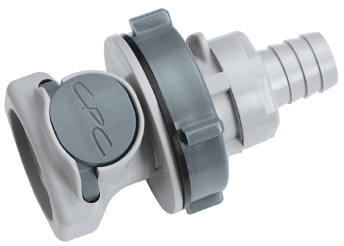 HFC16812 - Kupplung PP Schott mit Schlauchtülle 12,7 mm ohne Absperrung