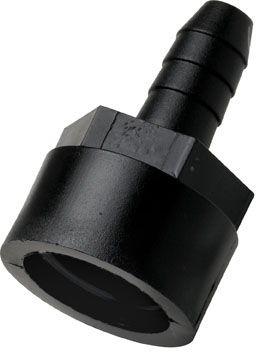 2403100 - Aufschraub-Schlauchtülle PP 3/4" auf 1/2" NPT Innengewinde