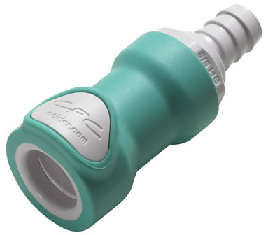 NS4D1700606 - Kupplung ABS mit Schlauchtülle 9,5 mm mit Absperrung, Non-Spill