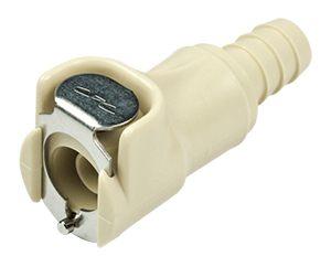 PSD1700612 - Anstich-Kupplung PP mit Schlauchtülle 9,5 mm mit Absperrung