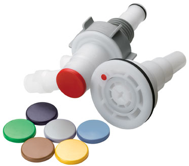 DQPROCAPCOMBO - Kodierungs-Kappe für Entnahmekopf HDPE, alle Farben