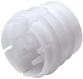 SXF42M3 - Sechsfachverb. Stecker Acetal, Schott mit 3,0 mm Acetal Kuppl. Einsätzen ohne Absperrung