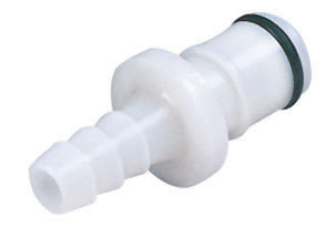 40900 - Stecker Acetal mit Schlauchtülle 6,4 mm ohne Absperrung, NSF (APC22004 NSF)