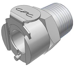 LC10006BSPT - Kupplung MS-VC mit konischem AG 3/8" BSPT ohne Absperrung